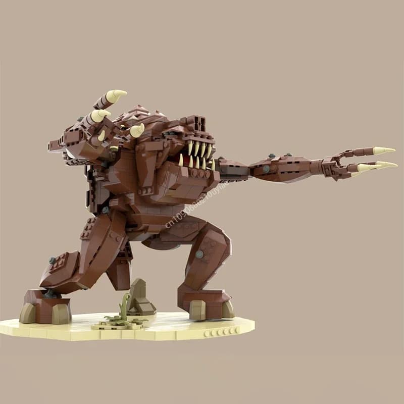 1037 Pezzi Blocchi da Costruzione MOC, Modello Base Rancor UCS del Film Monster, Giocattoli Creativi Fai-da-Te, Regali di Natale e Compleanno per Bambini
