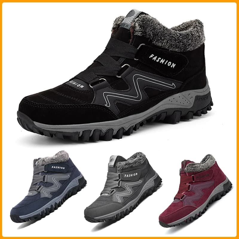 Stivali Invernali Casual MIjia per Uomo, Scarpe da Neve Calde con Pelliccia, Sneakers Eleganti da Lavoro, Calzature Alla Moda per Donna