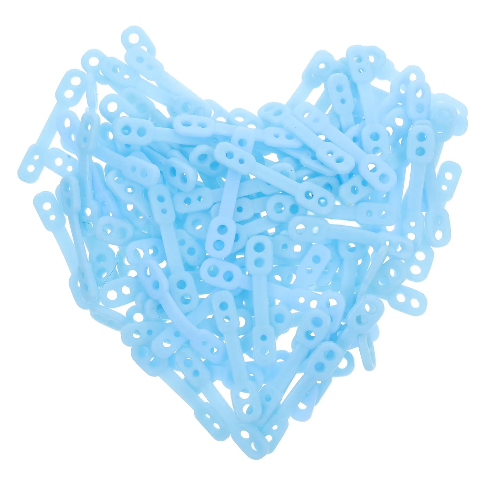 100Pcs Anti-Drop Hanger Fastener Windproof Fixed Buckle with Silicone Grip for Clothes Rack Drying Hooks Laundry Space Saver