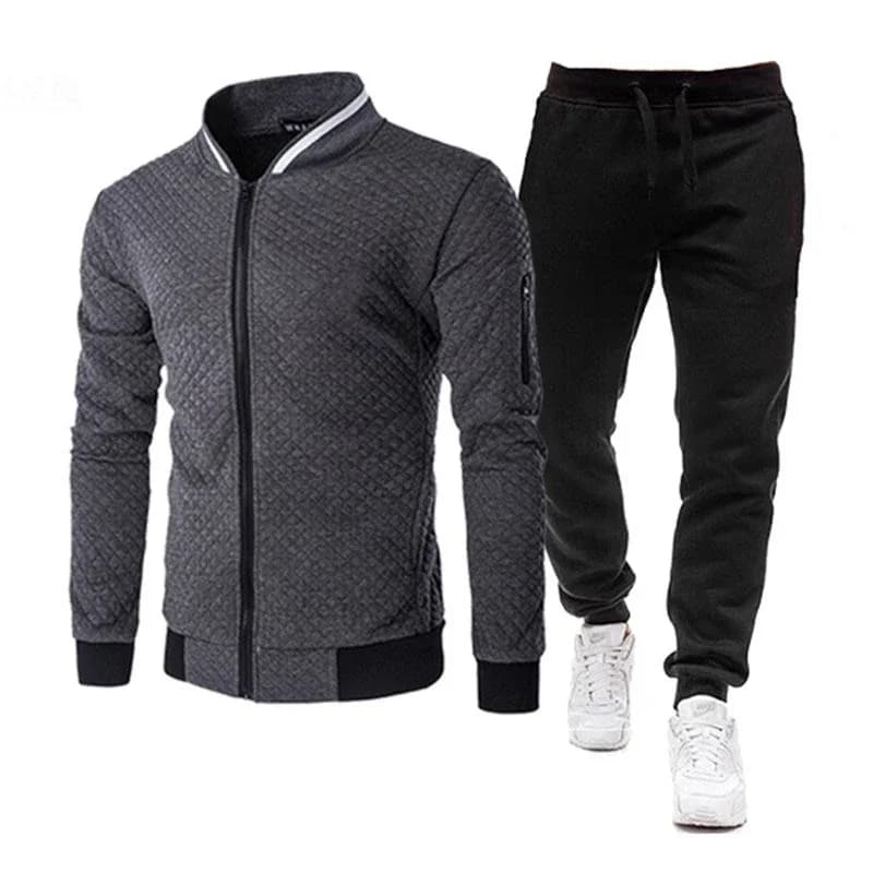 2026 Nuovo Set di tute da uomo Moda Tuta da jogging Abiti da uomo Primavera Autunno giacca da baseball a maniche lunghe Set di tute sportive Abbigliamento