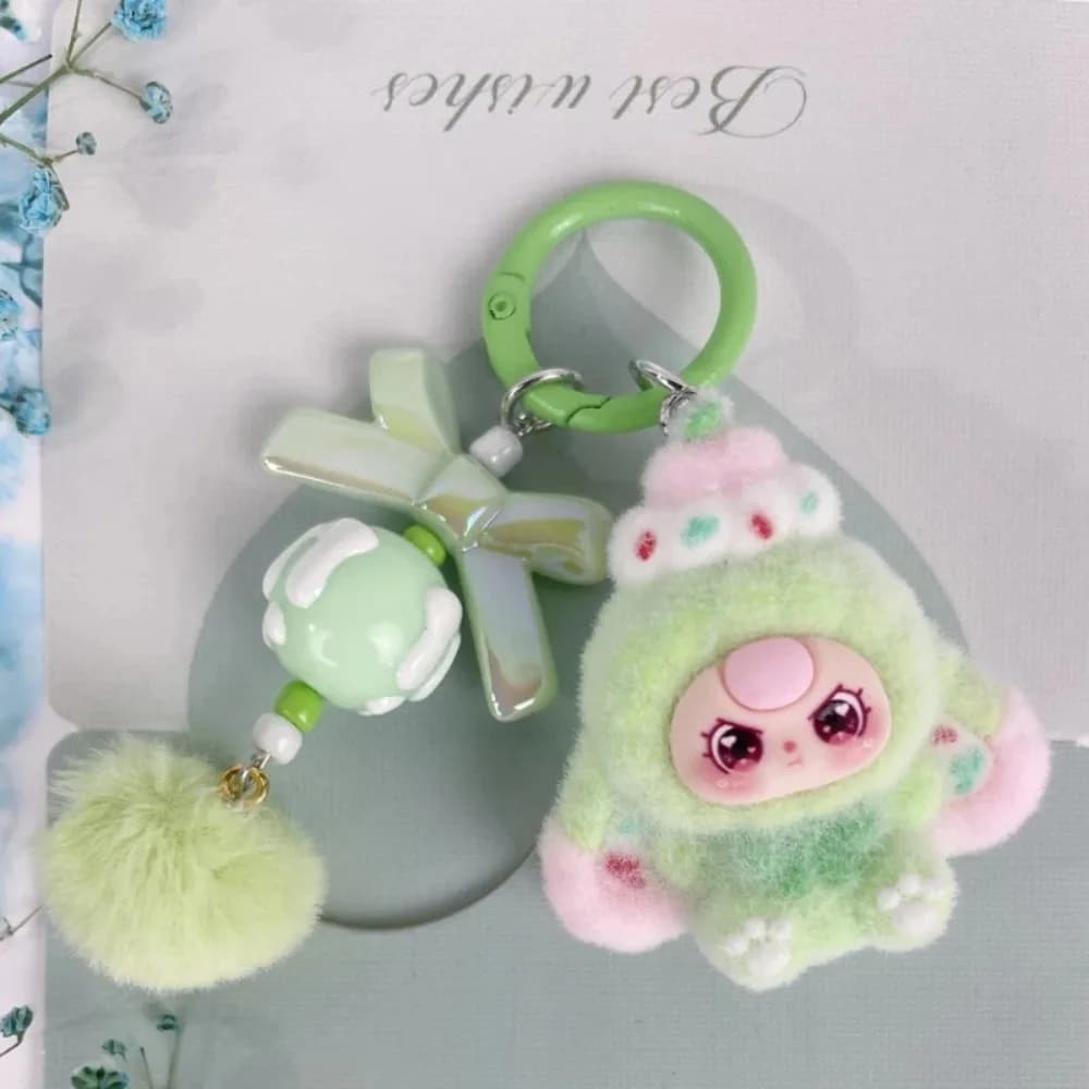1pc Bag Pendant For Kawaii Baby Three Mini Cartoon Babythree Keychain Cute Doll Gift Diy Pendant Accessories Decoration