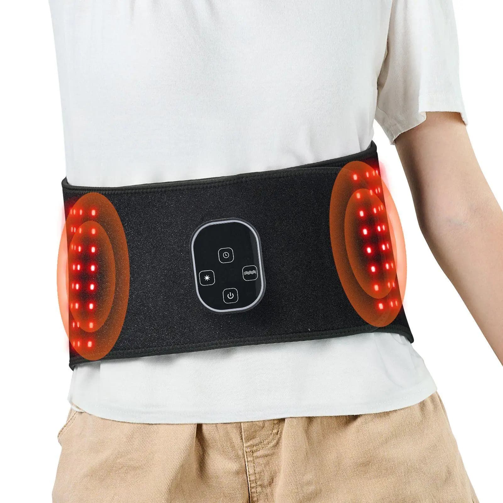 Cintura universale per terapia della luce rossa 112LED 660 e 850nm 336Chips Design indossabile per il supporto del ginocchio della spalla del collo posteriore