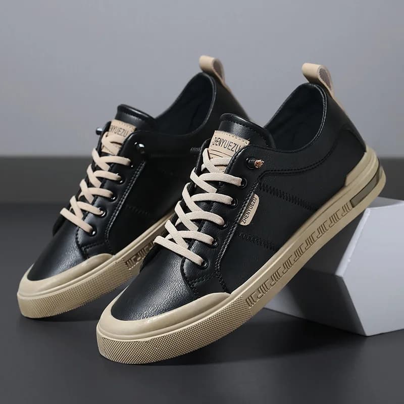 Sneakers Classiche da Uomo in Microfibra, Scarpe Estive Comode con Lacci, Scarpe da Trekking Slip-On, Scarpe da Ginnastica Maschili