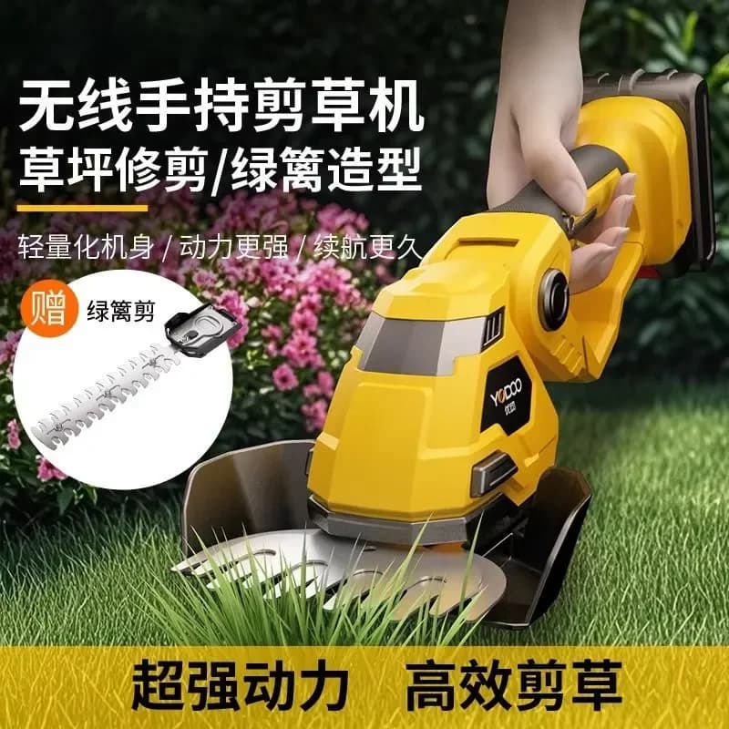Cordless Handheld Hedge Trimmer with Lithium Battery Mini Electric Pruning Shears for Garden Fence Lawn Care and Precision
