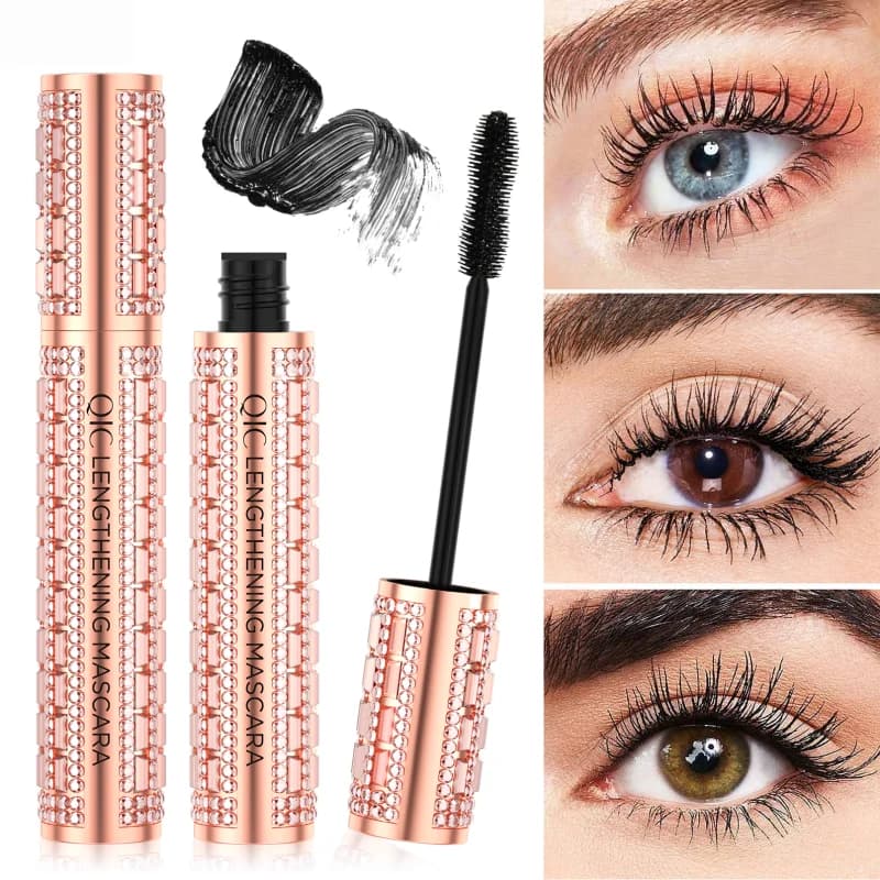 Nuovo Mascara Peanut Head 4D Impermeabile, Volumizzante, Incurvante, Allungante, Anti-sbavature