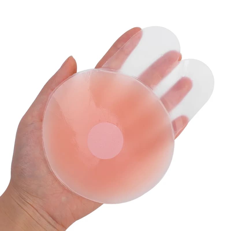 Silicone Rabbit Ear Pull Chest Patch Cuttable reggiseno senza spalline da donna copricapezzoli invisibile senza cuciture accessori intimo Sexy
