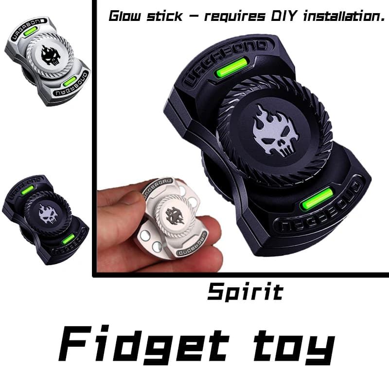Giocattolo Fidget Spinner magnetico per TDAH Sollievo dall'ansia Push Play Gadget antistress Giocattolo sensoriale silenzioso da scrivania per adulti/bambini