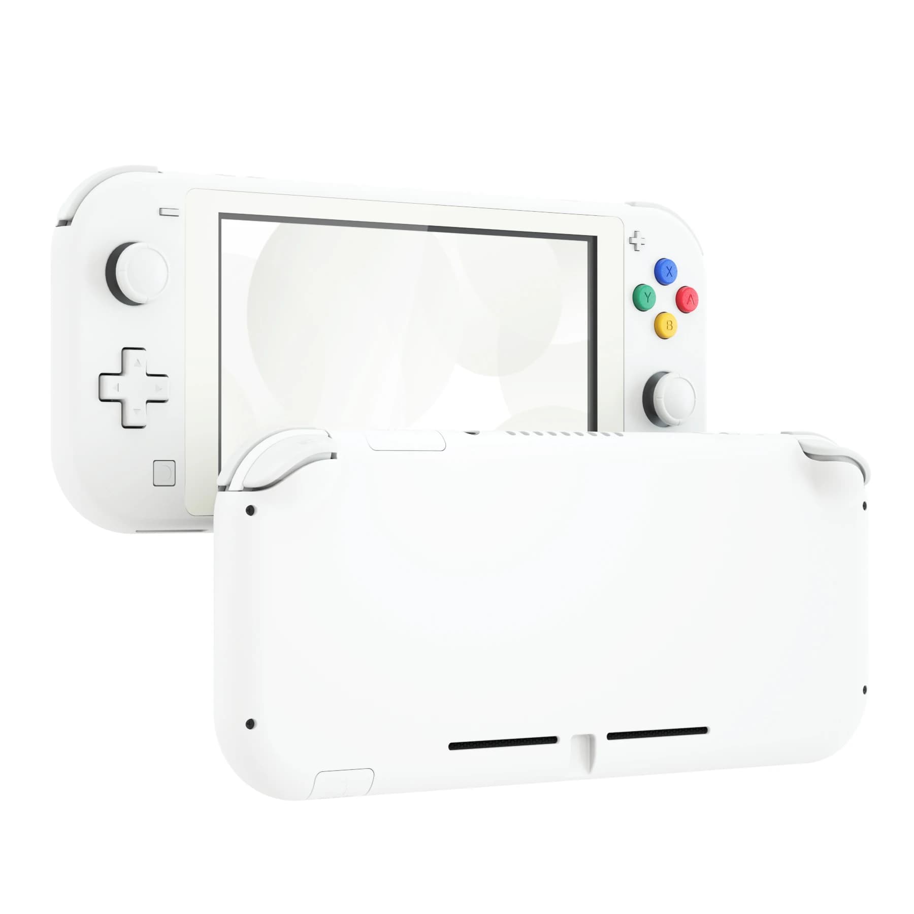 EXtremeRate custodia di ricambio per custodia di ricambio fai-da-te con protezione dello schermo per NS Switch Lite-bianco e verde Matcha