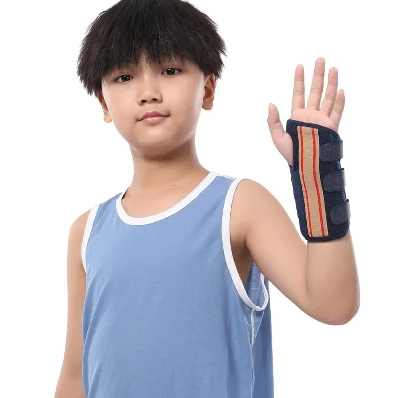 Tutore regolabile per la fissazione della frattura del polso del bambino, Tunnel carpale, cinturino per il recupero delle lesioni della mano, tutore per il supporto della distorsione dell'articolazione del polso dei bambini