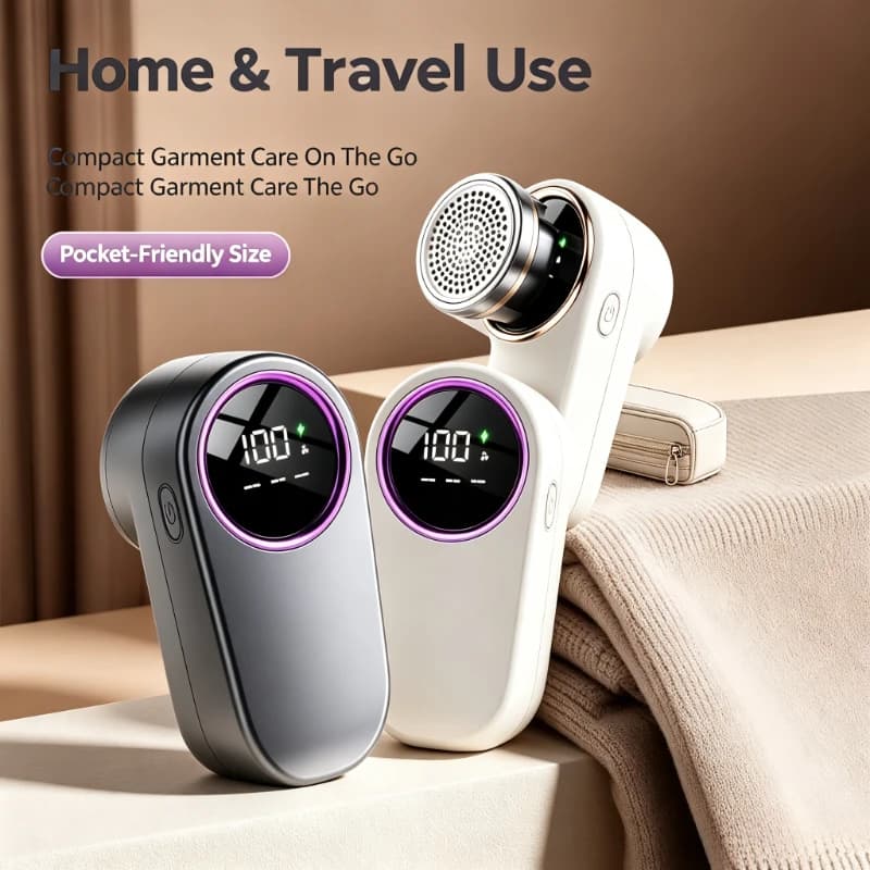 Rechargeable Fabric Lint Remover Mini Electric Sweater Defuzzer Portable Clothes Fuzz Shaver For Indoor Outdoor Travel