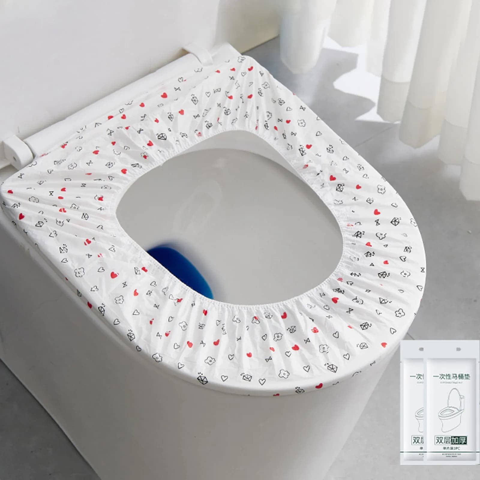 Coverwater Disposable Waterproof Travel Toiletry Toiletry Bag, Toilet Mat, Toilet Seat Cover
