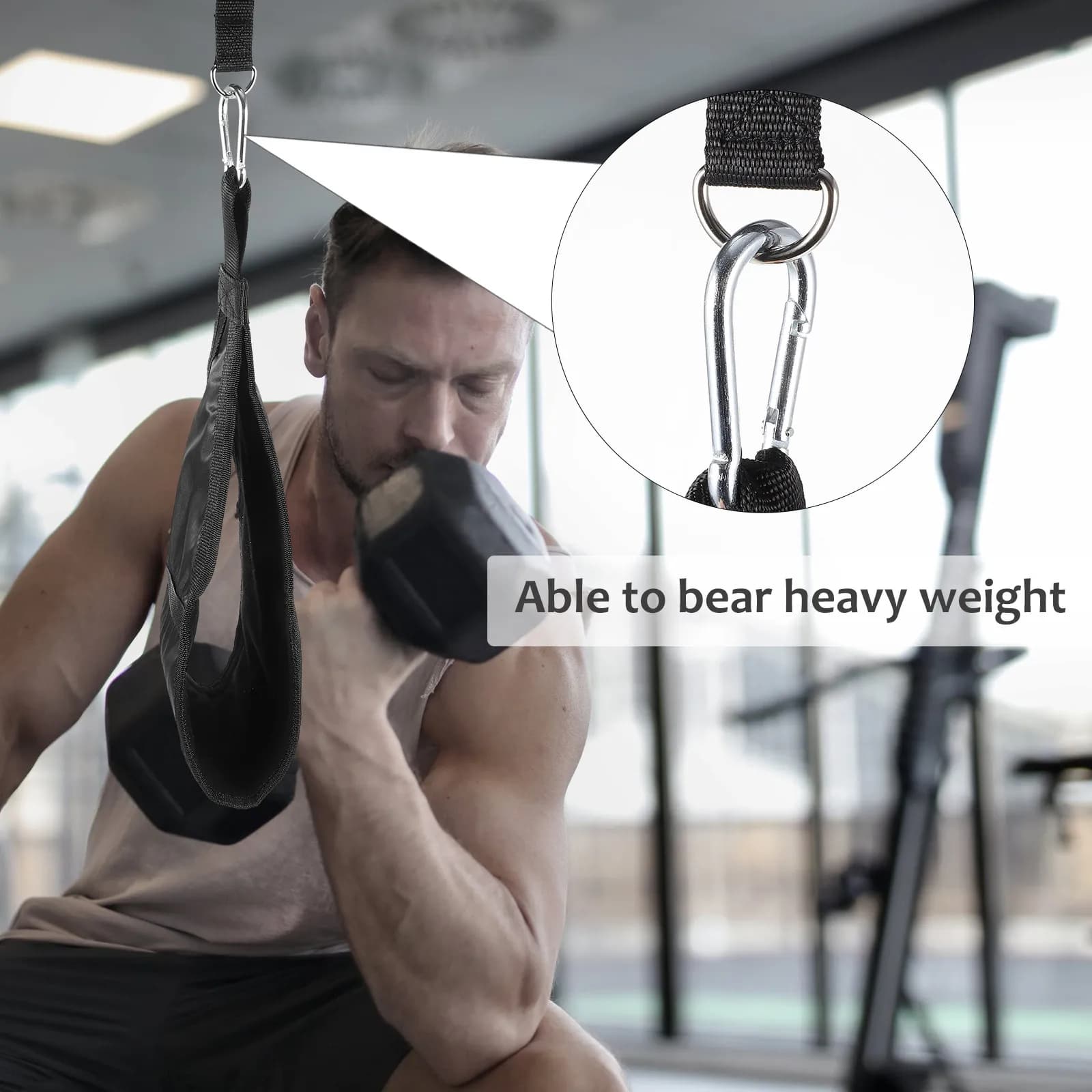 1 Paio di Cinghie per Addominali, Cintura per Allenamento Addominale Sospesa, Attrezzo per Allenamento Muscolare, Barra per Trazioni, Attrezzatura Fitness per Addominali e Muscoli delle Braccia
