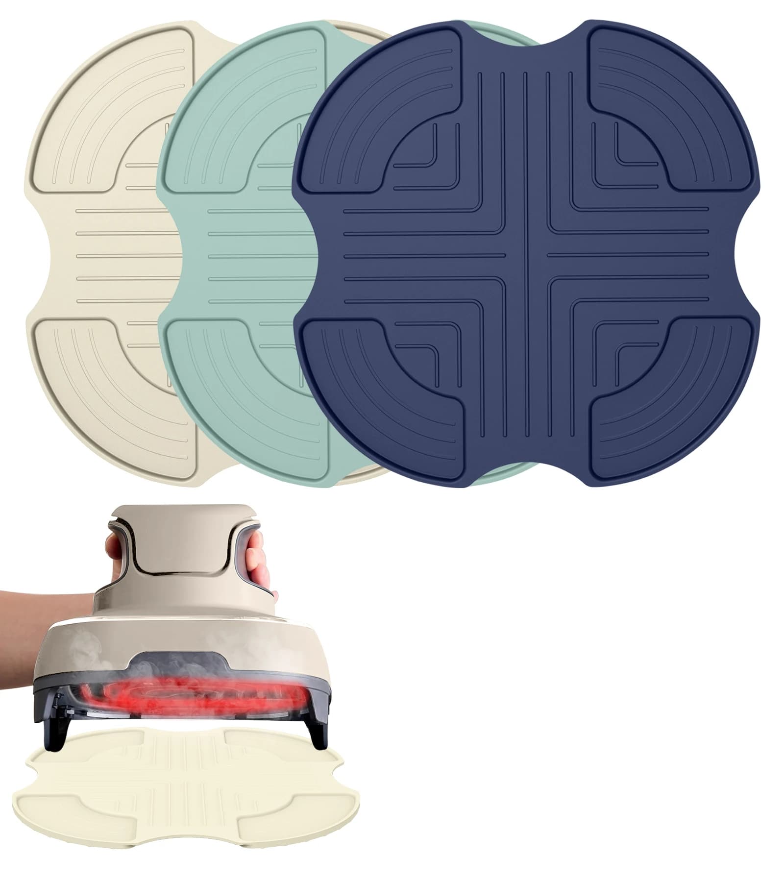 Trivets for air fryer Silicone Mat for Ninja Crispi, 14"×14" air frying mat for bench heat resistance