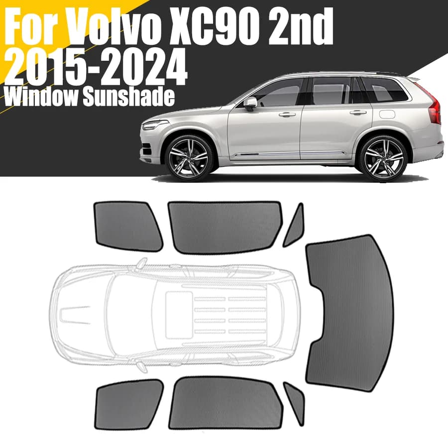 Custom Automobile Parasol Window For Volvo XC90 2nd 2015 - 2024 Front Windshield Tent 2018 2020 2021 2022 2023