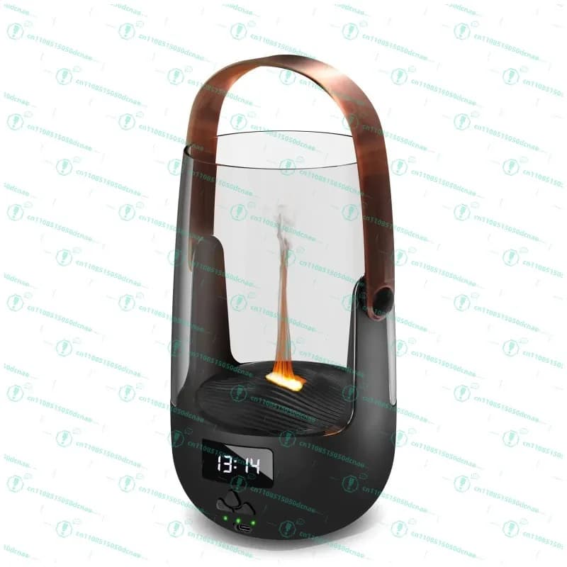 Diffusore di aromi portatile intelligente con simulazione di fumo, fiamma rotante, sfera laser e umidificatore.