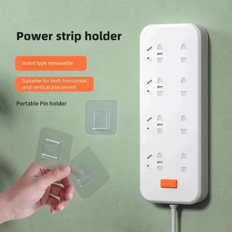 10 Paia di Ganci Adesivi Trasparenti a Doppia Faccia, Kit Appendiabiti da Porta Senza Foratura, Ganci Adesivi con Ventosa per Bagno e Cucina