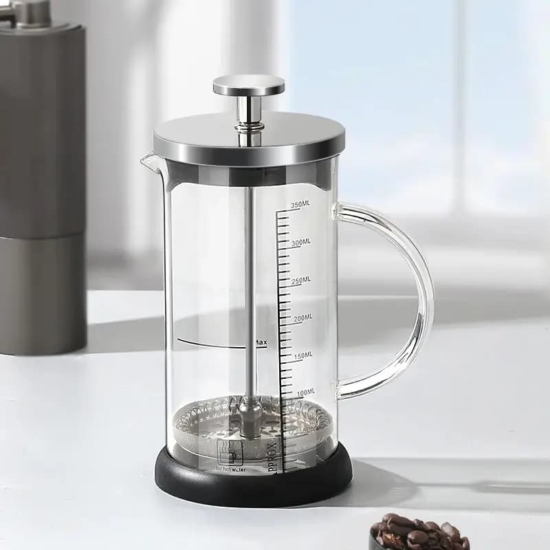 Mongdio French Press Home Coffee Brewing Filter Tea Maker Set Cold Brew Coffee Filter Cup Coffee Pour-over Pot