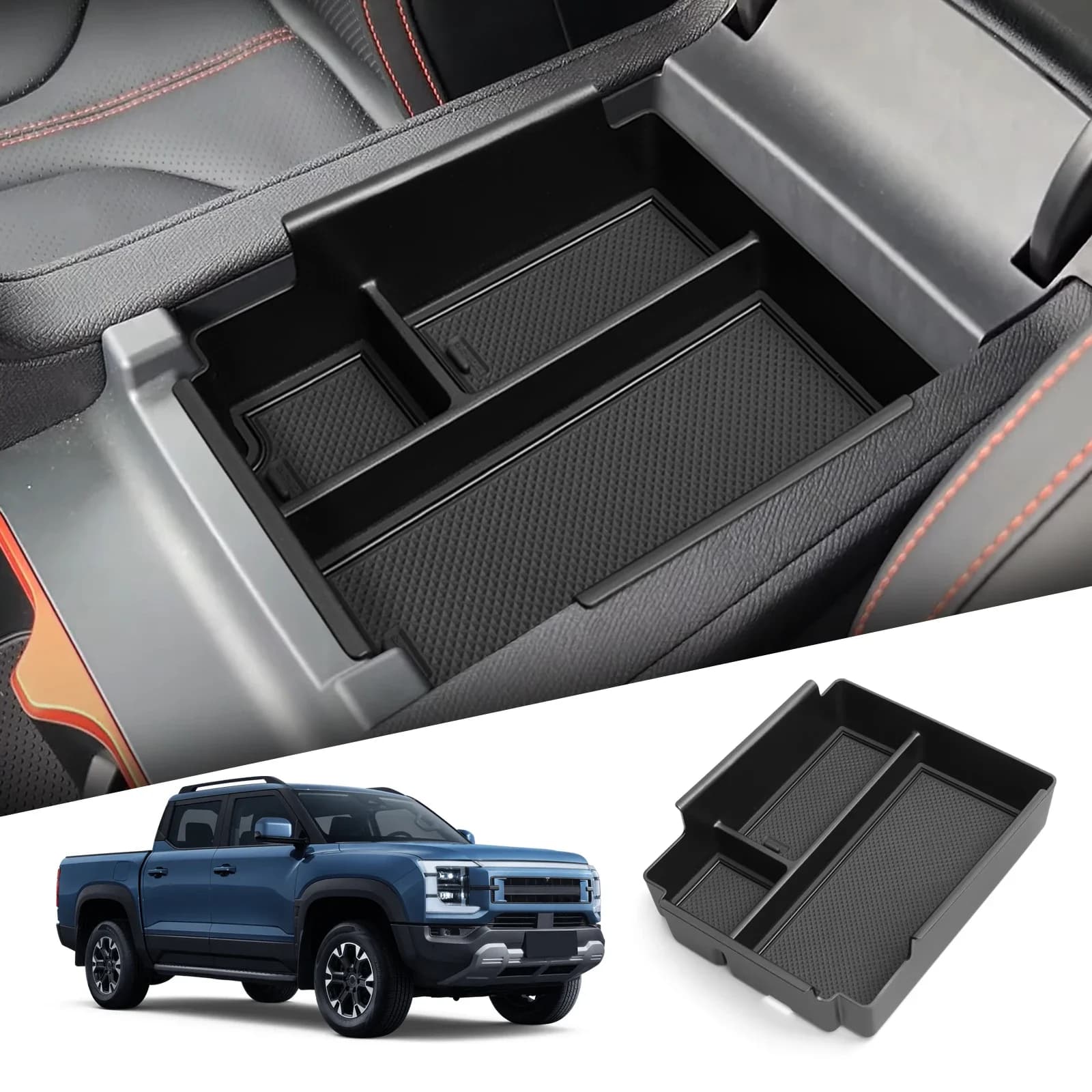 Auto Armrest Box Storage Box Organizer Case Central Console Insert Tray Tray Storage Accessories Auto For BYD SHARK 2024 2025