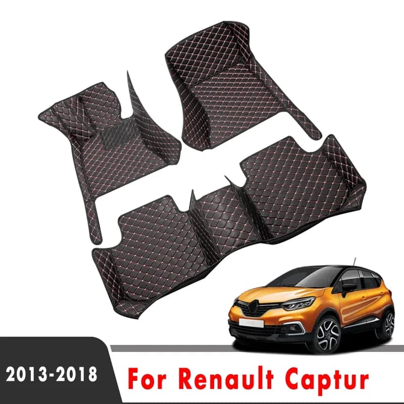 Per UE Renault Captur (Piattaforma B) 2018 2017 2016 2015 2014 2013 Tappetini per auto Styling Accessori auto personalizzati Tappeti Proteggi