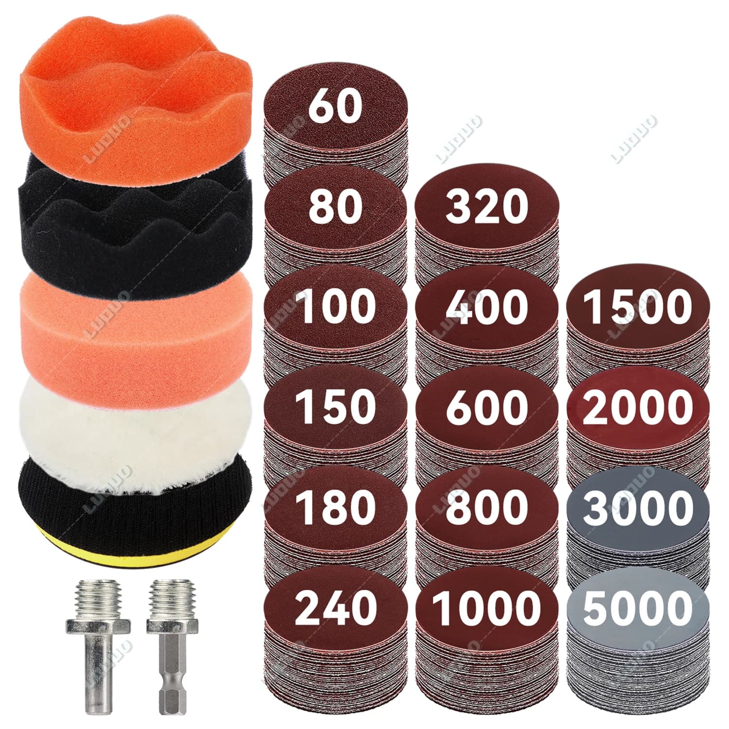 3 4 5 6 inch polishing disc for auto headlights polishing wax sealing sponge for washing sandpaper