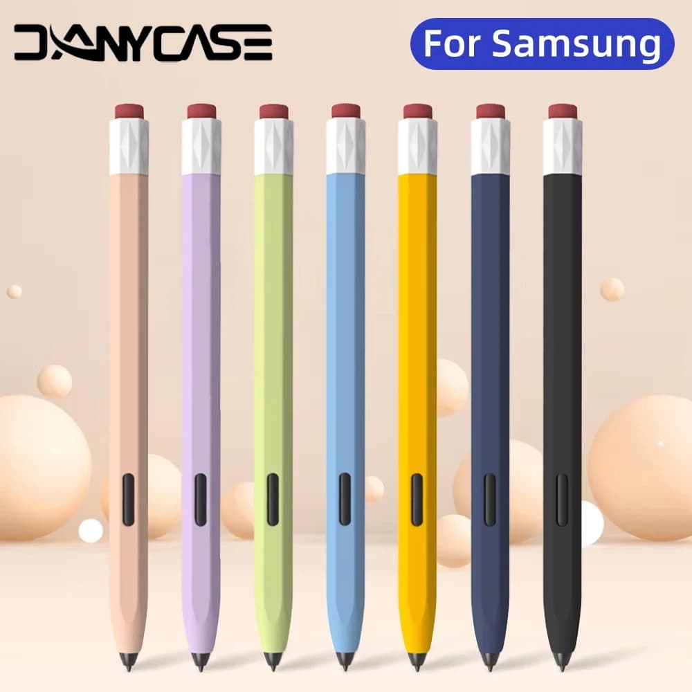 Astuccio vintage per Samsung Galaxy Tab S6 Lite S7 e S8 e S7 Plus e S7 FE e S8 Plus Cover per penna stilo in silicone liquido