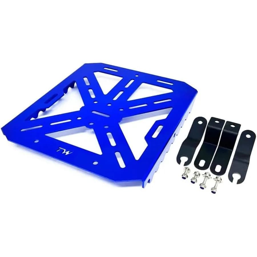 Piastra portapacchi posteriore in alluminio per portapacchi posteriore per Yamaha TW200 TW 200 19902024 Cargo posteriore per moto durevole blu