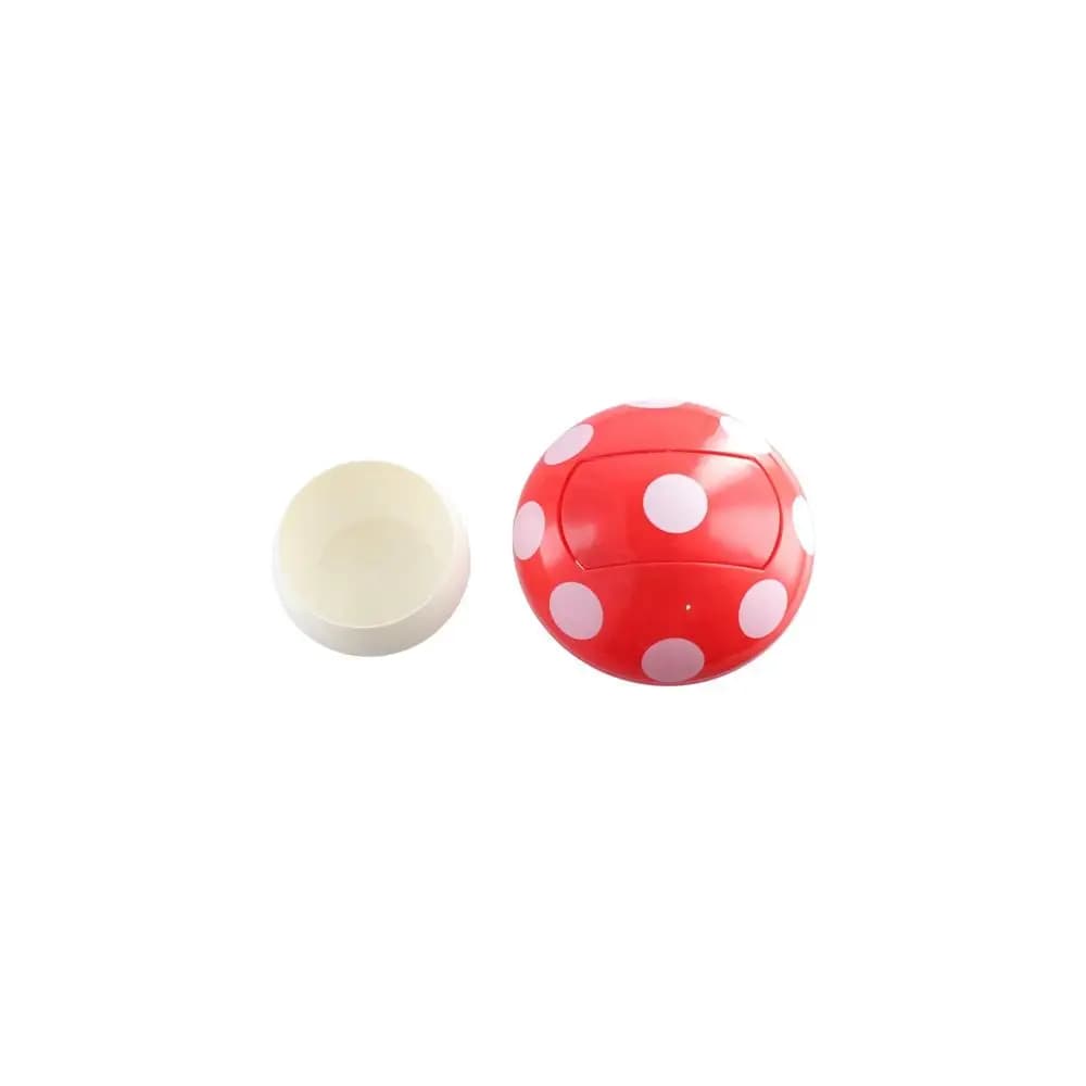 Contenitore per pattumiera a fungo rosso con coperchio Comodo cassone ribaltabile da tavolo Mini cestino per rifiuti staccabile multiuso per la casa