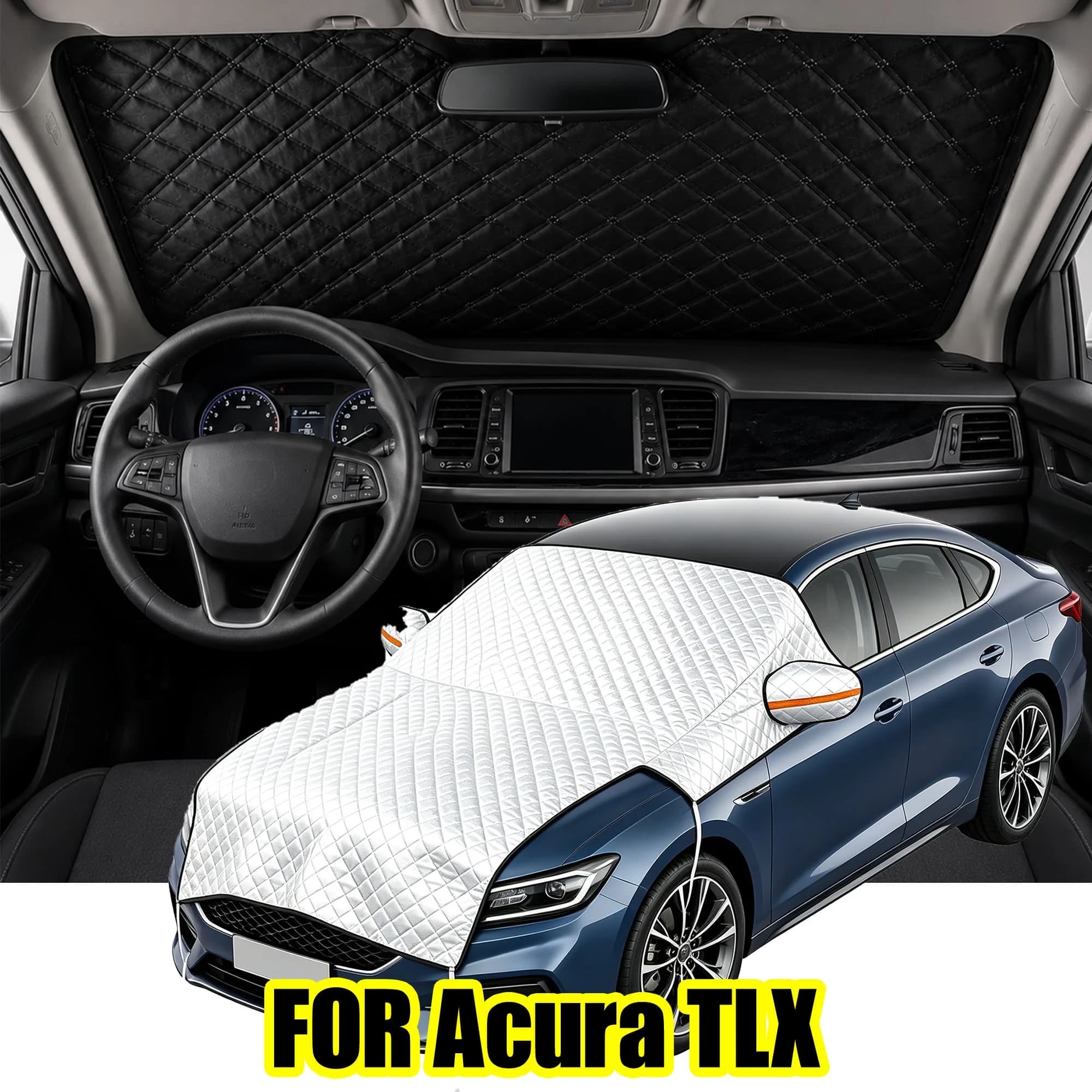 FOR Acura TLX Windshield Sunshade, UV Protection & Heat Block Cover For Car Front Window