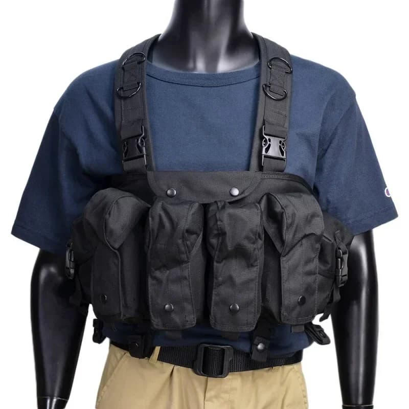 AK Chest Rig Vest AK 47 Molle Toy Gun Magazine Carrier Pouch Outdoor Sports Plate Carrier Training Hunting Vests