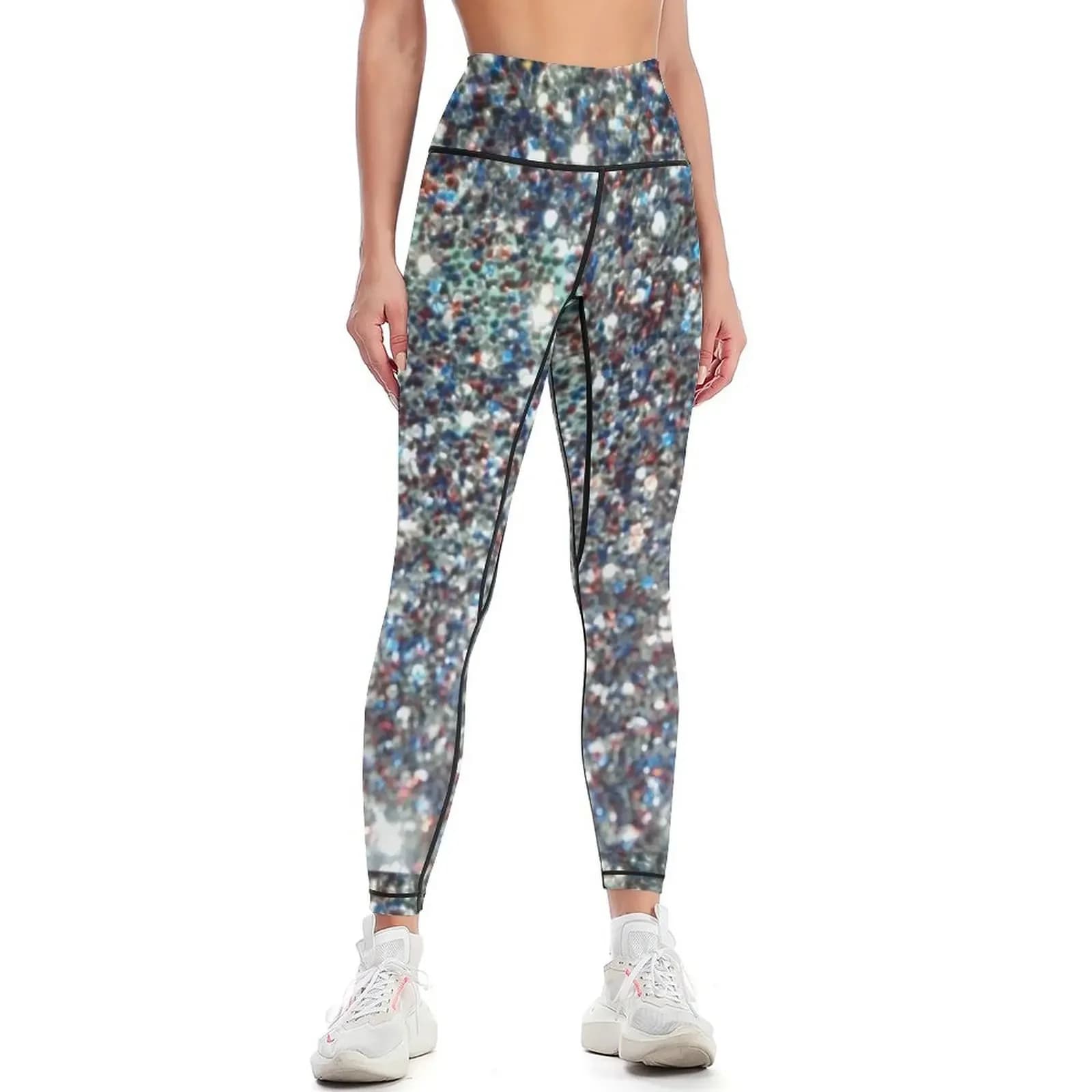 Glitter, Glitter Leggings workout clothes for gym top harem pants Sports pants for Womens Leggings