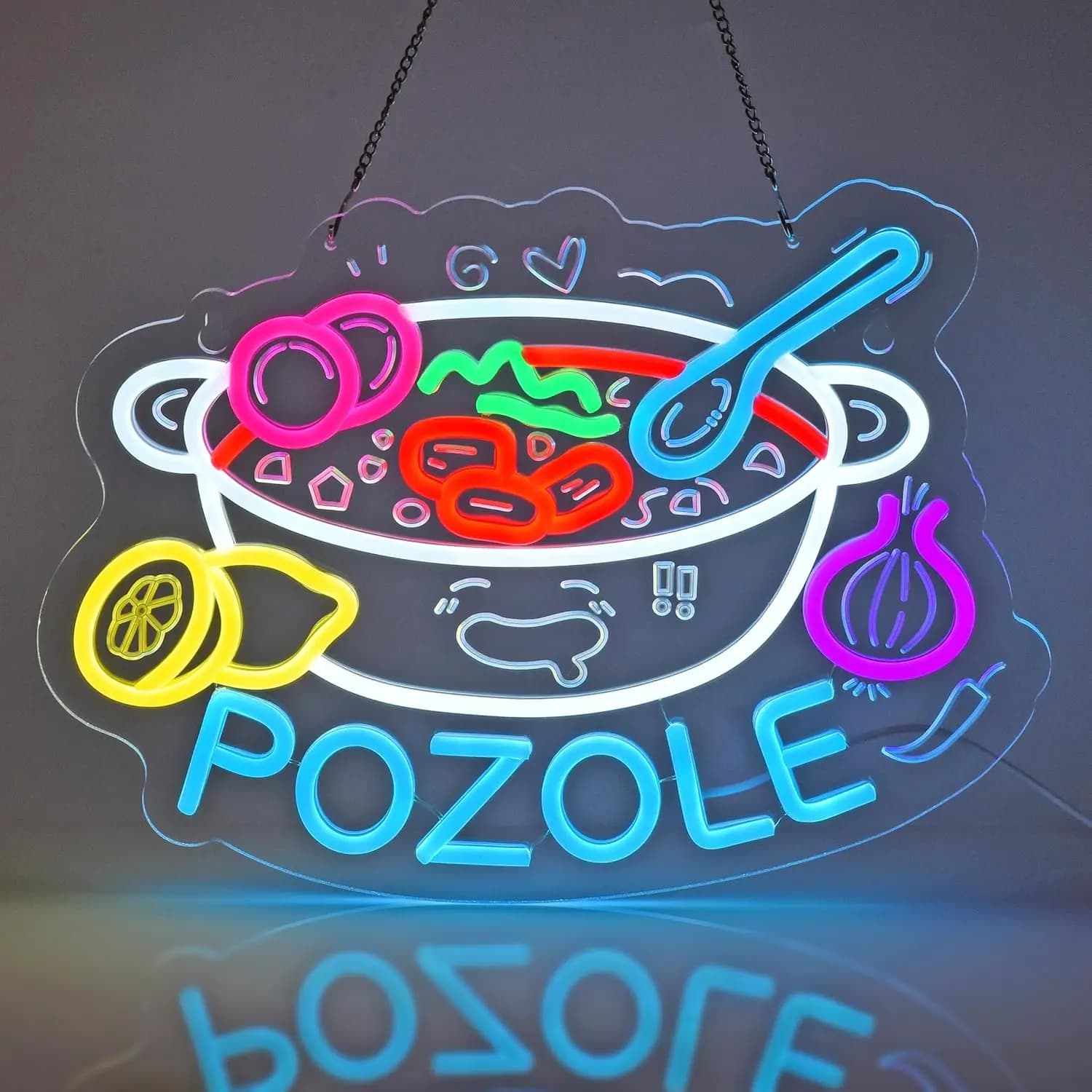 Insegna al Neon USB LED per Ristorante Messicano, Mercato Gastronomico Latino, Feste, Cucina, Decorazione Casa, Regalo Personalizzato