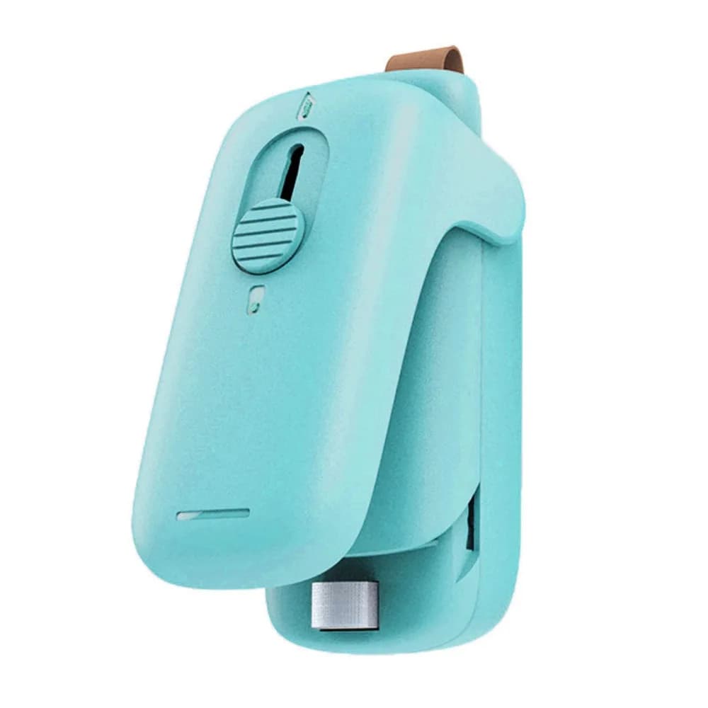 Mini Snack Bag Sealer Magnetic with Concealed Cutter Snack Sealing Machine Moisture-proof Battery-powered Snack Bag Opener
