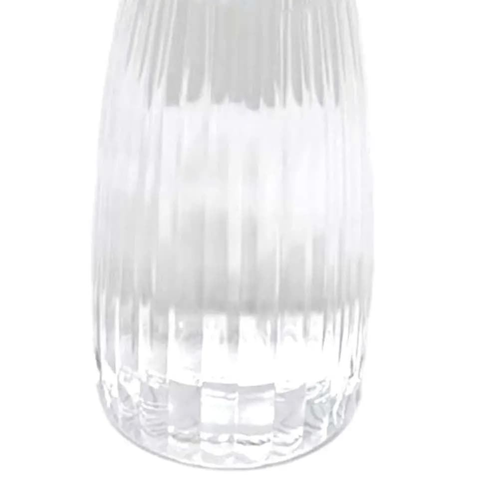 New Transparent Plastic Flower Vase Bouquet DIY Supplies Hydroponic Striped Vases Home Desk Decor Plants Pot