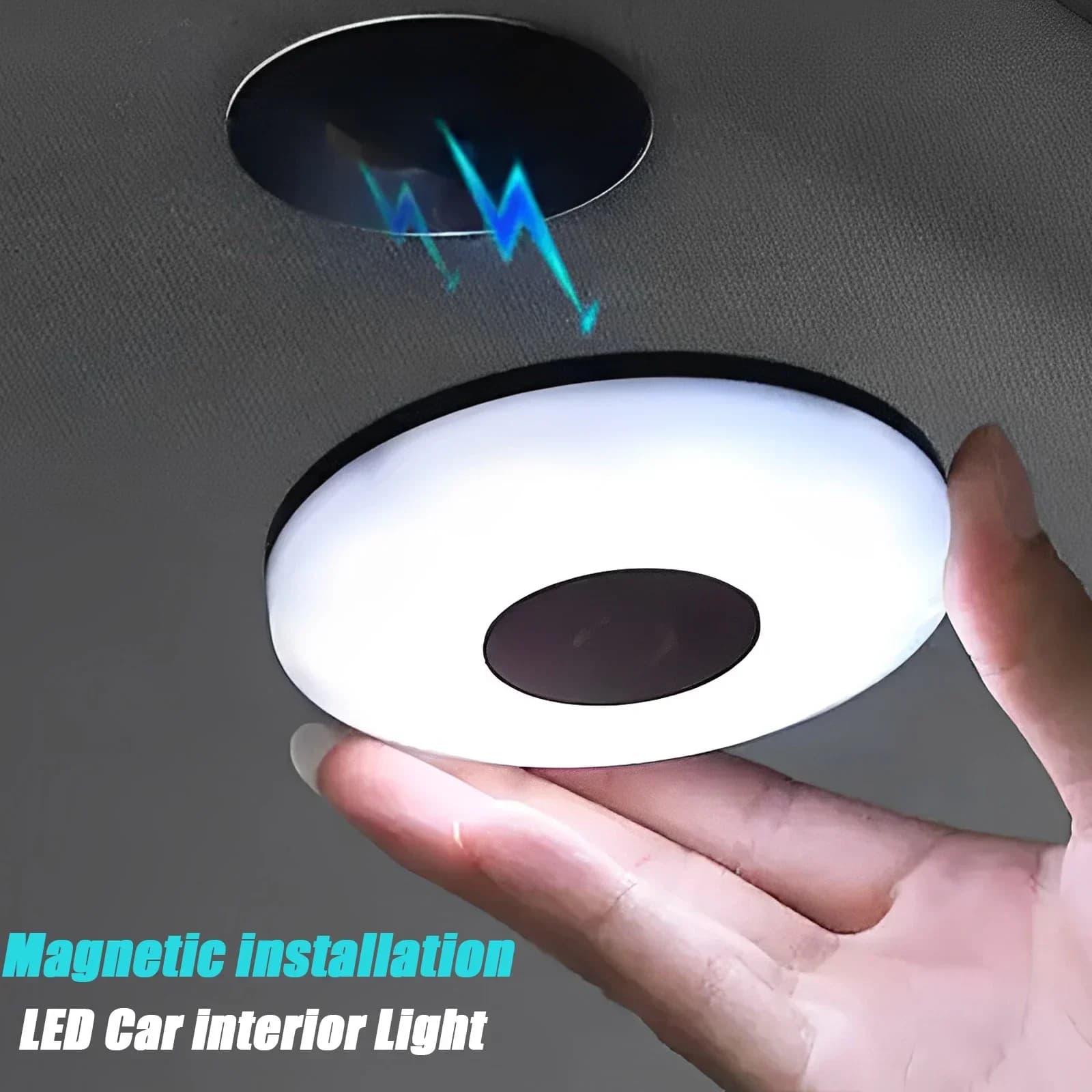 Luce tattile a LED per auto magnetica Luce interna per tetto auto Magneti Lampada da soffitto Lampada da lettura universale Lampada da notte Accessori interni per auto