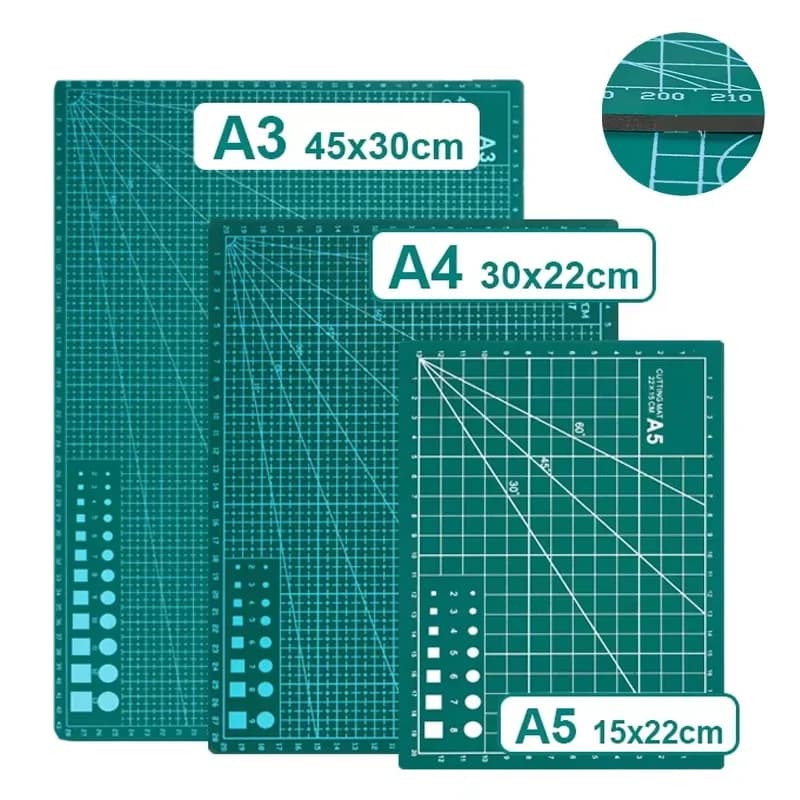 Self Healing Cutting Mat A3 A4 A5 PVC Craft Cutting Pad For Leather Sewing Patchwork Engraving Student DIY Workbench Tool Set