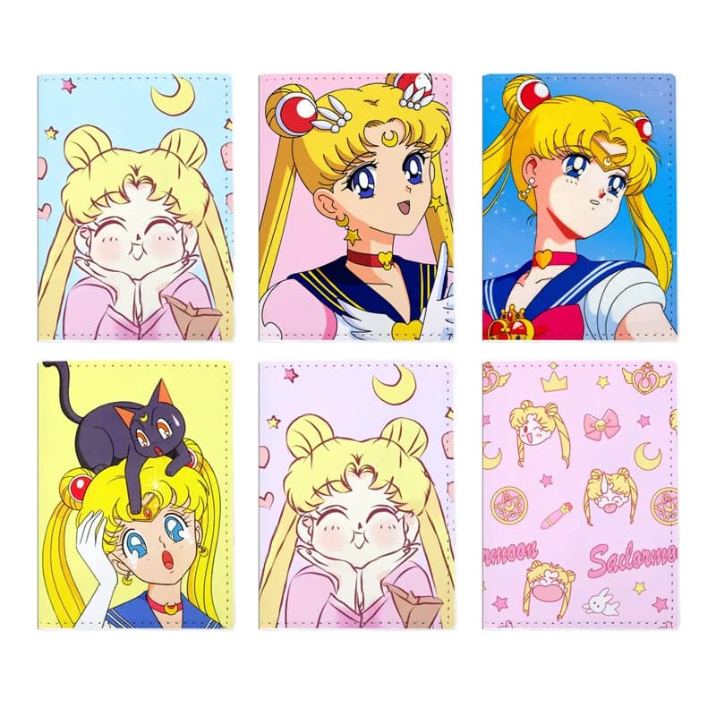Porta Passaporto Anime Sailor Moon, Portafoglio da Viaggio, Custodie per Passaporto Anime, Accessori da Viaggio
