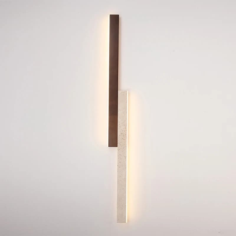 Yellow Cave Stone Long Strip Wall Lamp Simple Bedroom Headboard Living Room Grille Background Stairwell Charging Without Wiring