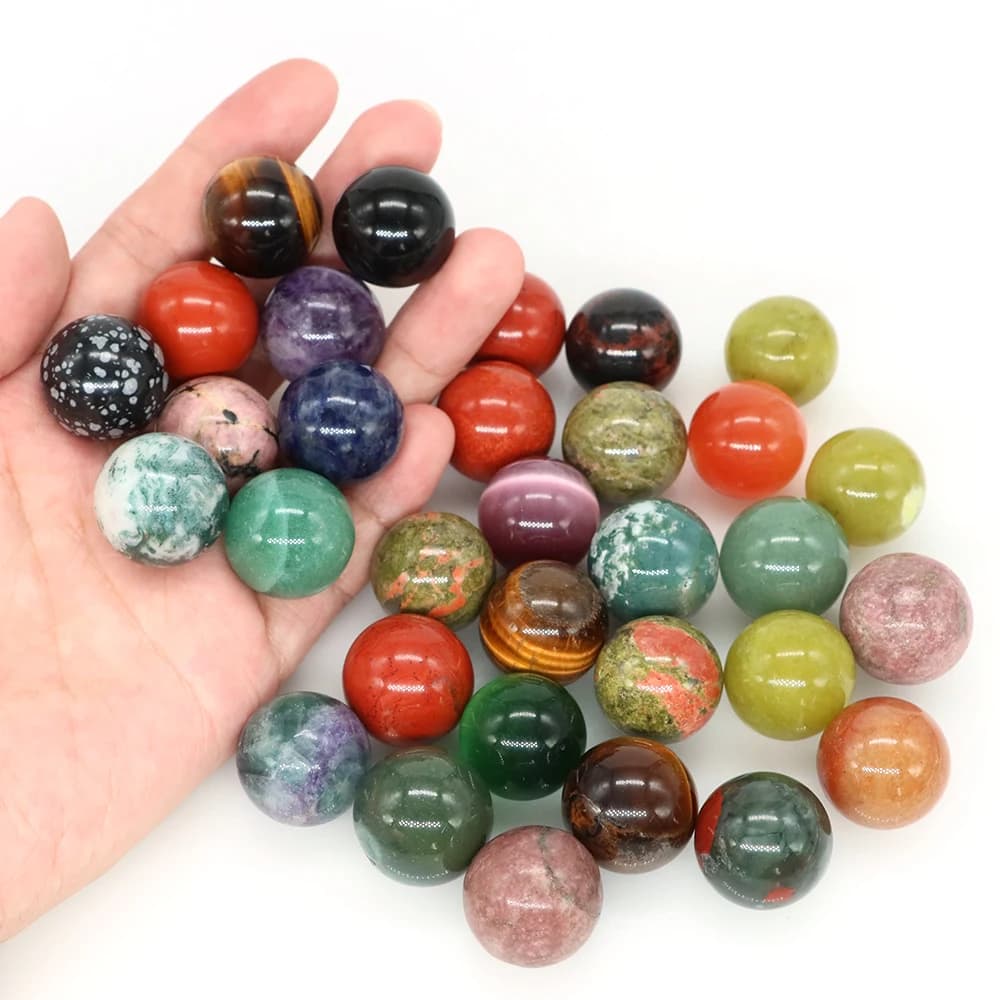 Sfera rotonda in pietra naturale da 20 mm, quarzo rosa, perline di cristallo non porose, gemme fai da te, sfere per collane, braccialetti, creazione di gioielli all'ingrosso