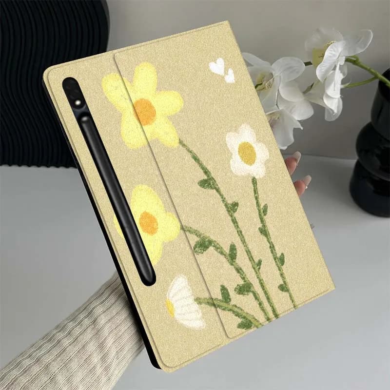 Animated cartoon style tablet case for Samsung Galaxy Tab S7 S8 S9 S10 FE Lite Gift