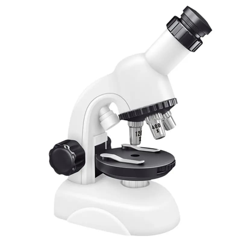 Microscopio ottico educativo per bambini A71Z calibrato per ingrandimenti fino a 1200X, microscopio scientifico da laboratorio per bambini