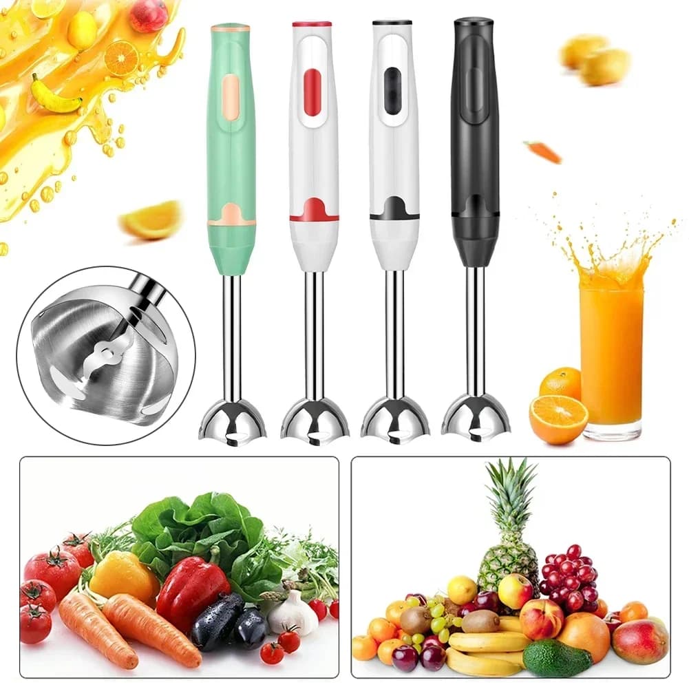 Portable Electric Cooking Robot, Multifunction Egg Blender and Vegetable Blender/Beer with Stainless Steel Whip for Kitchen Tools