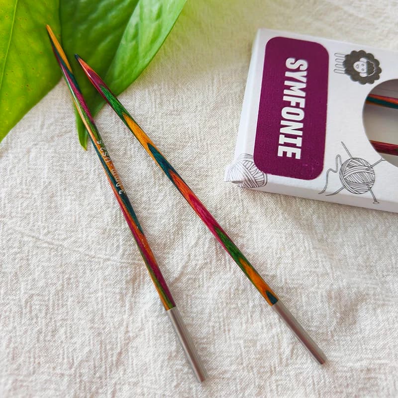 Punte per aghi circolari intercambiabili Knitpro Symfonie da 1 pezzo (lunghezza 11.5cm)