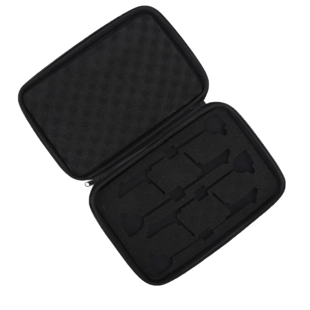 PVC Bite Alarm Hanger Box with Zipper with Sponge Bite Alarm Hanger Case Black 33*22*5cm Carp Fishing Tackle Box for Angler