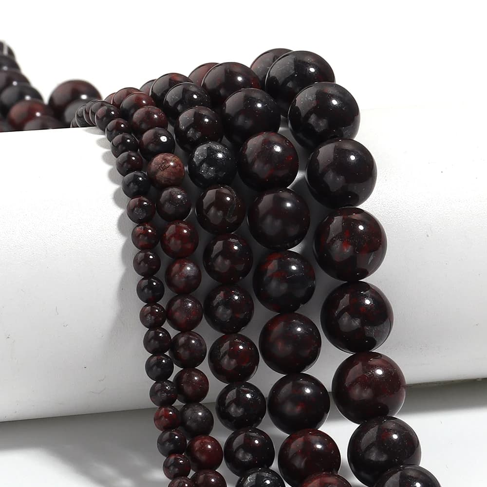 4/6/8/10/12mm Natural Stone Mahogany Obsidian Beads Round Spacer Beads for Jewelry Making Supplies DIY Bracelets Accessories
