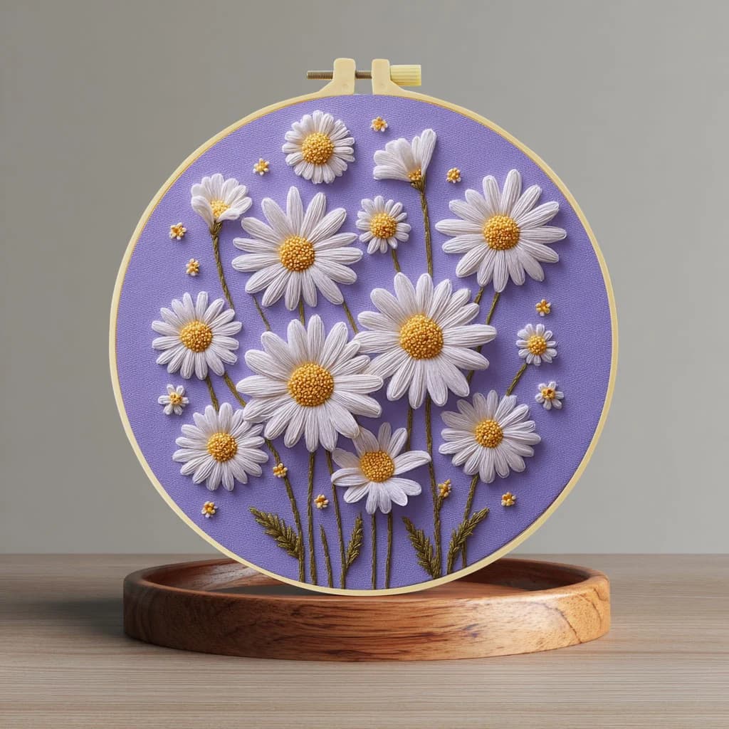 Kit per Principianti di Ricamo a Punto Croce 20X20CM/15X15CM, Arte del Cucito Fai-da-Te per Regalo