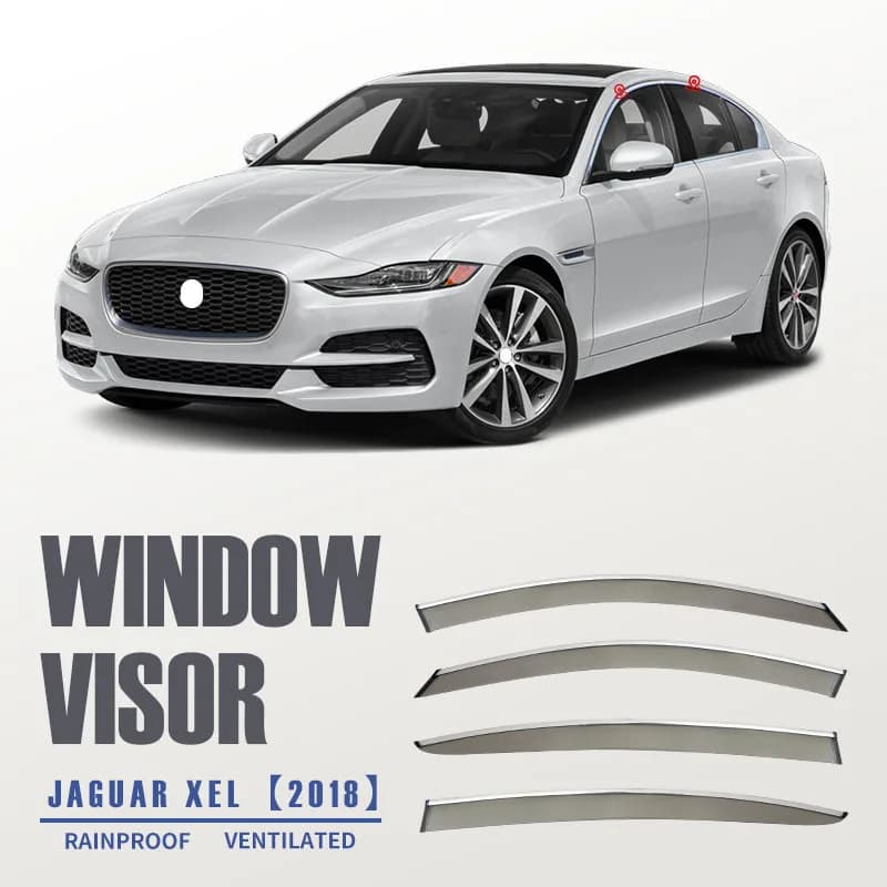 4 pezzi Per JAGUAR XEL 2018 + Finestra di Automobile Visiera Tenda Shelter Parabrezza Finestrino Laterale Pioggia Parasole Accessori Auto