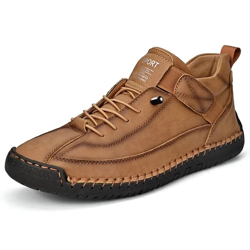 Nuove Scarpe Casual da Uomo 100% Pelle Bovina, Traspiranti, Scarpe in Pelle per Anziani, Scarpe Basse, Scarpe Casual Artigianali