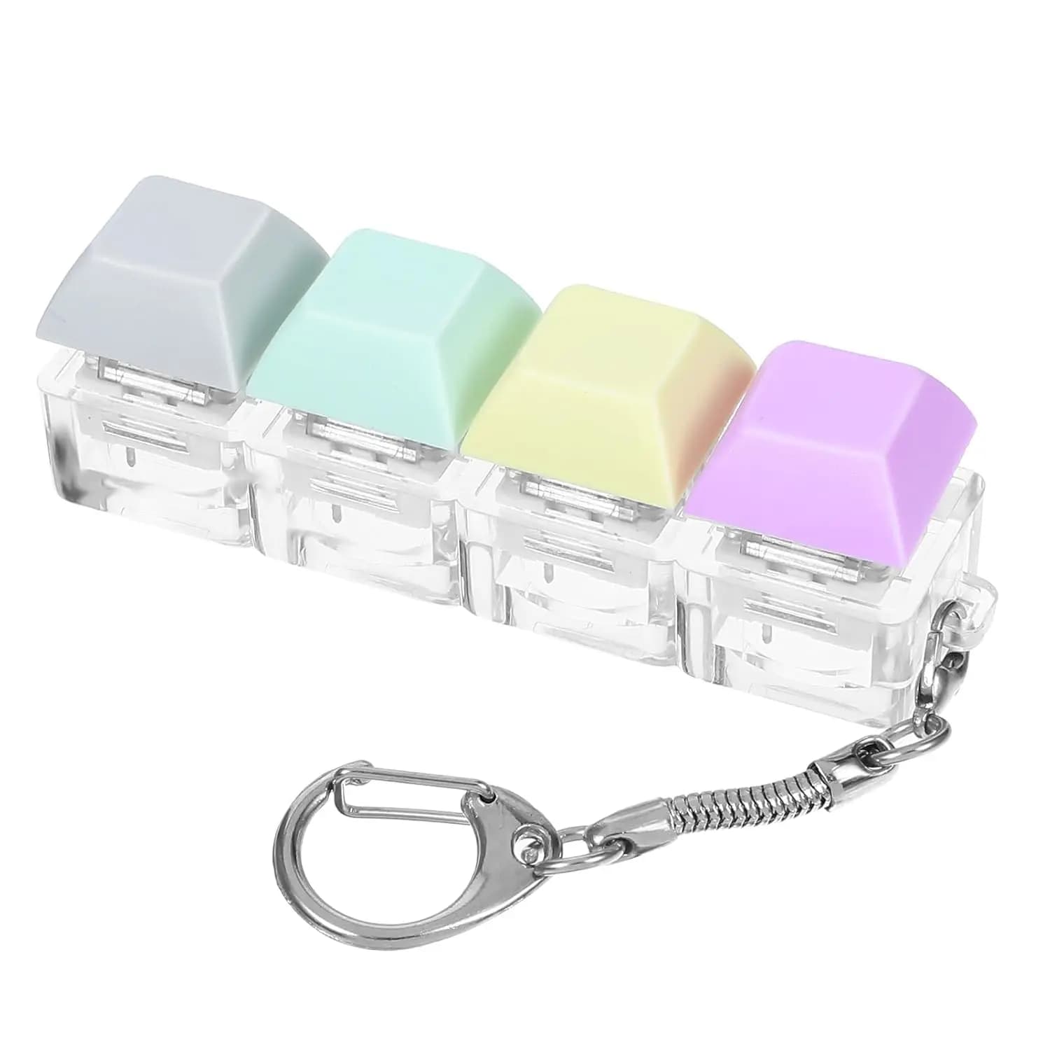 Tester per mini tastiere, Fidget Toy. 9x3x2cm, Chiavi colorate, Portatili, per bambini e adulti, Antistress