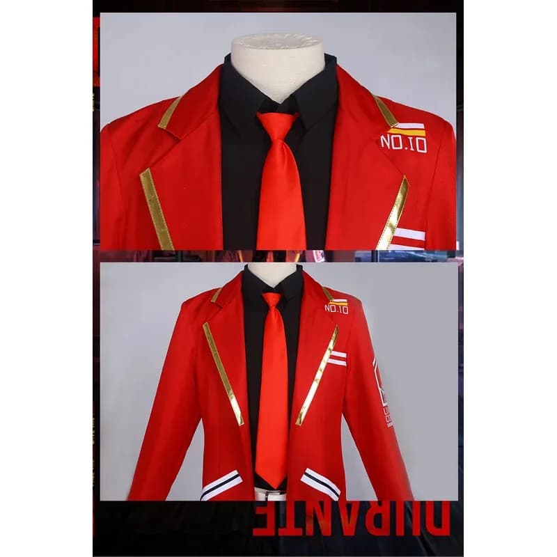 ADFF15. 。 Costume Dante COSPLAY Gioco Limbs Company Cappotto Lungo Rosso DAN TE Maschile per Festa di Halloween e Giochi di Ruolo