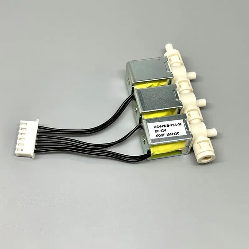 DC12V elettrovalvola di precisione a 3 vie elettrovalvola normalmente chiusa elettrovalvola a basso rumore per sistema di pressione dell'aria
